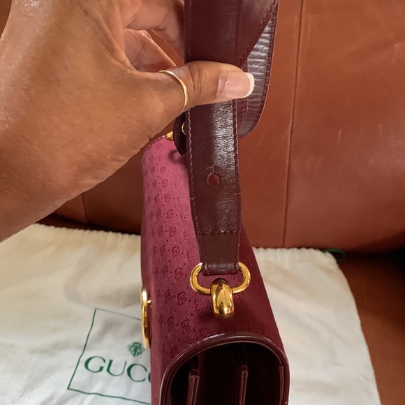 ❤️💋VALENTINES DAY SALE💋❤️ Classy Vintage GUCCI Top Handle/Adjust Shoulder Bag - Picture 16 of 17